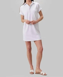 Peace Of Cloth kyle short sleeve pique knit collared dress size M - Picture 1 of 3
