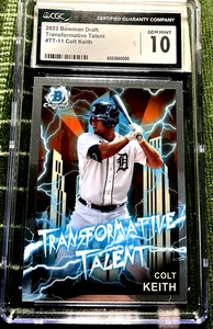 2023 BOWMAN DRAFT TRANSFORMATIVE TALENT CGC 10 COLT KEITH RC #TT-11 - Picture 1 of 2