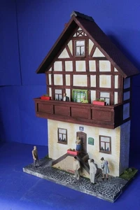 3106 Fachwerk- Reliefhaus Maifort, 2 stöckig, mit Treppe und Balkon, Spur G/LGB, - Picture 1 of 9