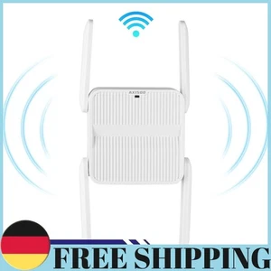 WiFi 6 Répéteur Extender 1500Mbps Wi-Fi Booster Double Bande 2.4G/5GHz pour Maison - Photo 1/18