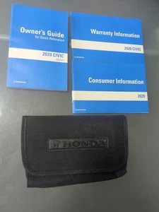 2020 Honda Civic Owners Manual Set With Case And Free Shipping - Picture 1 of 4