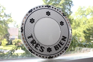 Anthropologie Bistro Tile Tres Bien Saucer Plate Mosaic French Collection  - Picture 1 of 13