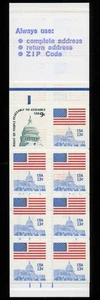 Scott #BK131 (1623a) 1977 9c Flag Over Capitol (1590) & 13c Capitol Dome (1623) - Picture 1 of 2