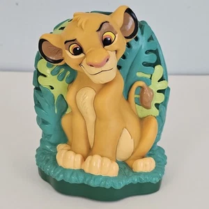 Vintage 1994 Disney Lion King Simba Hard Plastic Piggy Bank Complete With Plug - Bild 1 von 13
