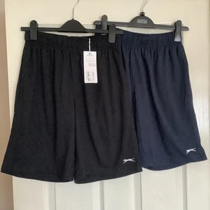 2 X Pairs Mens Slazenger 2 Pockets Woven Shorts Brand New With Tags Size Medium - Picture 1 of 2