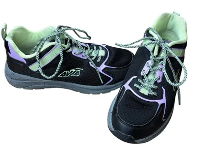 Avia Canyon Women's Size 7.5 Mesh Black Purple Green Athletic Training Sneaker - Image 1 of 4