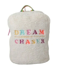 Mädchen Rucksack 13" Off-White Multicolor Dream Chaser Kunstfell Schule Büchertasche Kind - Bild 1 von 6