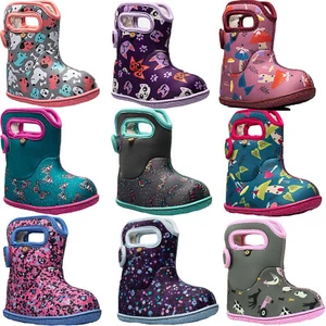 BOGS Toddlers Winter Boots Waterproof Rain Wellies Wellingtons -10 Girls Baby - Picture 1 of 107