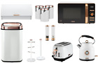 Tower White/Rose Gold Set of 12 Kettle Toaster Microwave Sensor Bin Accessories