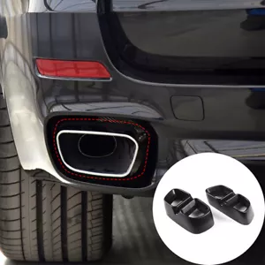 Marco decorativo cubierta cola garganta negro mate para BMW X5 F15 M Sport 2014-2018 - Imagen 1 de 8