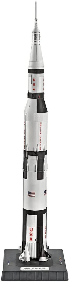 Apollo 11 Saturn V Revell 1 144 Scale Plastic Model Kit Open Box 04909