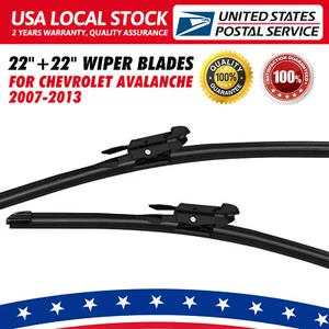 2pcs Front Windshield Wiper Blades Set For Chevrolet Silverado GMC Sierra 07 -13 - Foto 1 di 7