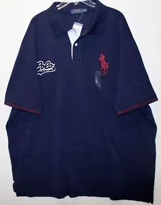 Polo Ralph Lauren Grande Alto Para Hombres Azul Marino Polo Big Pony Rugby Camisa Nueva con Etiquetas Talla LT - Imagen 1 de 4
