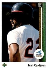 1989 Upper Deck Ivan Calderon ` Chicago White Sox #650