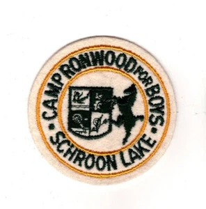 Parche vintage Camp Ronwood, Pottersville, Nueva York, Schroon Lake - Imagen 1 de 1