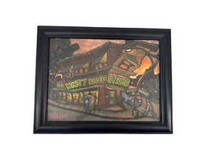Michael Birawer 2002 Canvas Print West 7th Drug Store Painting - Picture 1 of 8