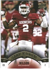 2015 Upper Deck Julian Wilson Star Rookie Oklahoma Sooners #133