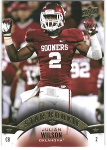 2015 Upper Deck Julian Wilson Star Rookie Oklahoma Sooners #133