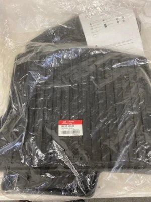 OEM 2014-2016 Kia Cadenza  4 Piece All Weather Floor Mats Mat Set Black - Image 1 of 2