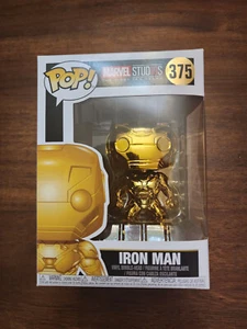 Funko Pop! Marvel Studios - Iron Man - 375 - Gold Chrome - 10 Years - Picture 1 of 6