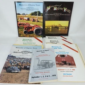 Memories of Bygone Years Western MN Steam Threshers Rollag Lot of 8 Handbooks - Imagen 1 de 6
