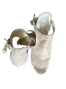 Nine West Sandal Suede 6.5m Janillo Dk natural - Picture 1 of 2