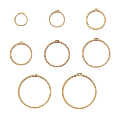 Embroidery Hoop 4Inch to 12Inch Easily Loosen/Tighten Cross Stitching Supplies - Image 1 of 4