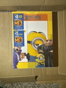 Illumination 3 Movie Collection Despicable Me 1 2 Minions DVD NEW SEALED - Imagen 1 de 2
