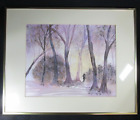 Lovely Vintage Framed Original Dennis Hatfield Watercolour Walk In The Forest