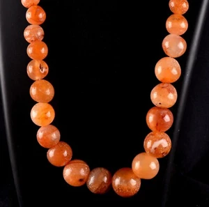 pink carnelian ,sulemani necklace guidance , protection good luck 10-20mm#6723 - Picture 1 of 9