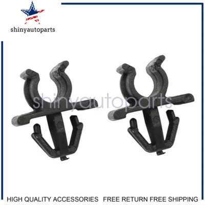 2X Car Hood Support Prop Rod Holder Clip 65722-JA000 Fit Nissan Plastic Black - Image 1 of 4