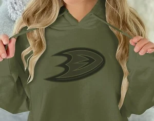 Anaheim Ducks Salute to Armed Services Hoodie, Sml-5XL, Hockey Fan Gear - Picture 1 of 5