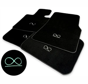 Fußmatten Für Rolls Royce PHANTOM Black Badge 2003-2017 Schwarz Fluorescerend - Bild 1 von 12