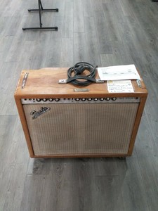 Vintage 60sFully Custom wood cabFender Twin Reverb amp '' Robert Lockwood Jr. ''
