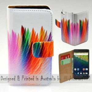 For Google Series - Abstract Feather Theme Print Wallet Mobile Phone Case Cover - Picture 1 of 3