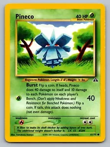 Pokémon TCG Neo Discovery Pineco #61 - Picture 1 of 2