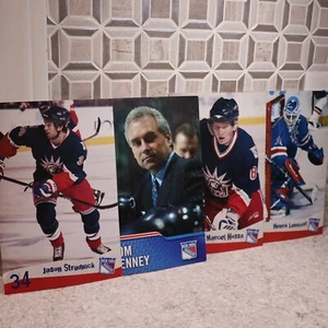4 Different New York Rangers Oversized Cards VTG - Picture 1 of 10
