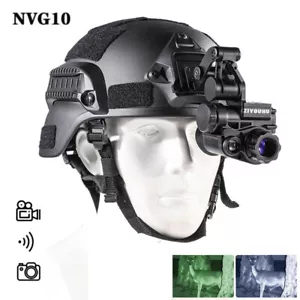 Digital 3x Zoom Night Vision Goggles Monocular 1920X1080P with Helmet Mount - Picture 1 of 13