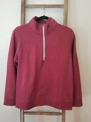 Womens' Eddie Bauer Camp Fleece 1/4 zip Small Medium Large Gray, Red, Blue - Image 1 of 4