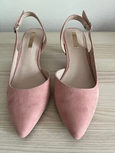 Esprit elegante Sling Pumps Wildleder puderrosa Größe 38 wie neu - Hochzeit - - Bild 1 von 8