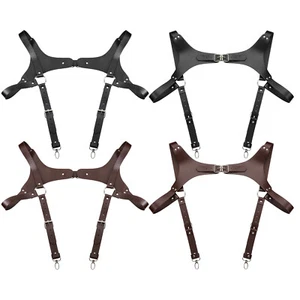 Correas de hombro de cuero genuino para hombre tipo gancho cabestrillo cuero de vaca colgante lateral - Imagen 1 de 21
