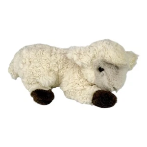 Ganz Heritage Collection Lamb Baby Sheep Cream Plush Toy 10" Realistic Laying - Picture 1 of 6