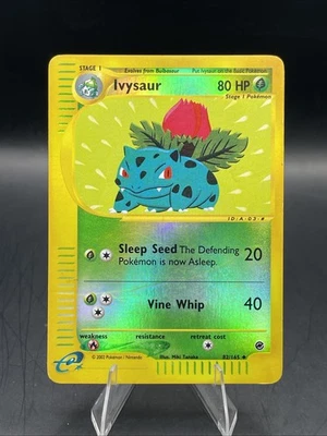 Pokemon Ivysaur 082/165 Expedition Base Set Reverse Holo HP - Image 1 of 2