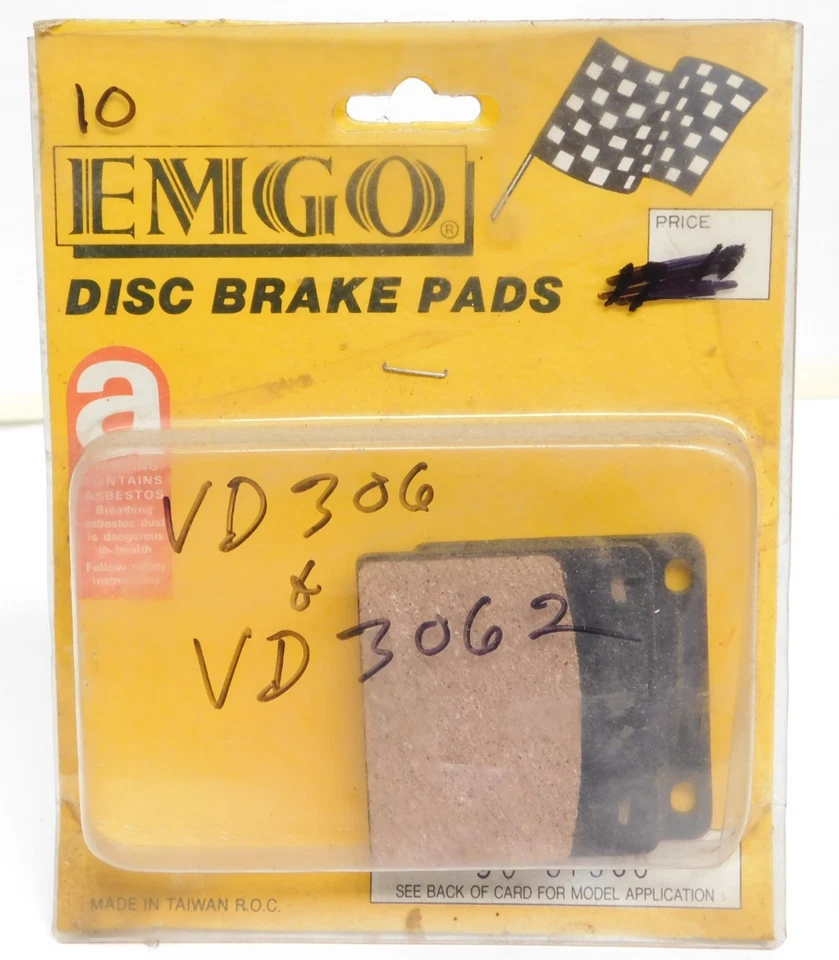 EMGO para pastillas de freno traseras Kawasaki 1977-1986 ZG KZ650 KZ1000 KZ1300 43082-1002 Foto 1 de 3
