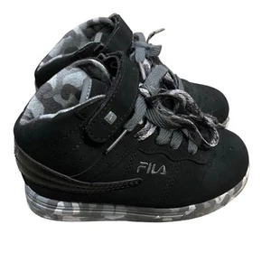 Fila Vulc 13 Mid Plus Black Camo Sneakers Shoes Toddler Boys Size 10 - Picture 1 of 8