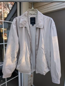 Men’s London Fog Jacket Size Large Cream - Picture 1 of 5