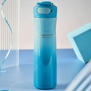 Neu China Starbucks Blue Green Series 24oz Gradual Blue Tumbler - Bild 1 von 6