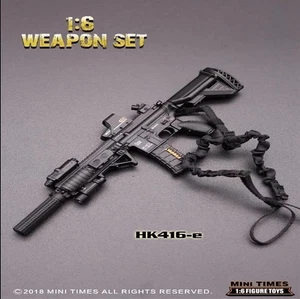 mini times toys 1/6 HK416E Model Plastic Weapon Scene for 12'' Action Figure - Picture 1 of 4