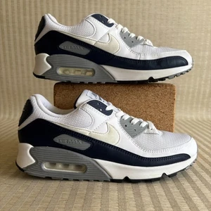 Nike Air Max 90 Shoes Mens Size 10 Obsidian Navy Blue White Sneakers CT4352-100 - Picture 1 of 20
