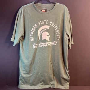 Fesselnde Kleidung Michigan State Spartans. Go Spartans T-Shirt grün. Gr. Lg - Bild 1 von 4